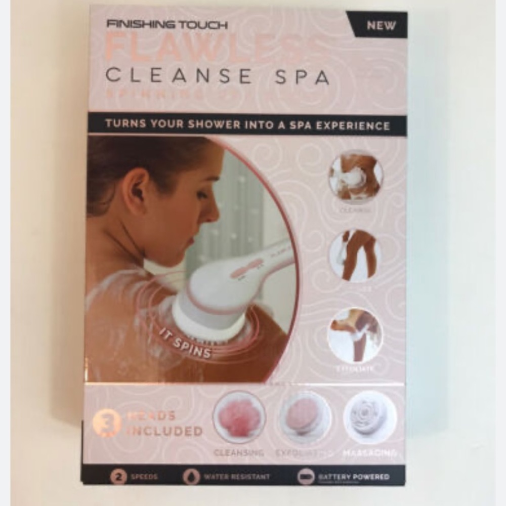 🌺FLAWLESS CLEANSE SPA  SPINNING SPA BRUSH